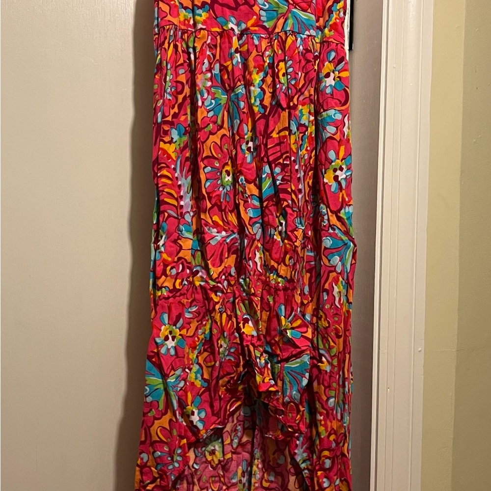 Place Pink Multi-Color Floral Maxi Skirt
